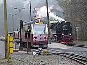 Foto SP_2014_01322: DR 187 019-5 + DR 99 7245-6 / Eisfelder Talmuehle / 19.01.2014
