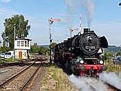 Foto SP_2015_09370: DR 52 8168-8 + DR 41 1144-9 / Immelborn / 12.09.2015