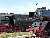 Foto SP_2015_09438: DR 52 8168-8 + DR 41 1144-9 / Immelborn / 12.09.2015