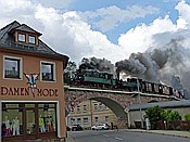 Foto SP_2017_07514: DR 99 539 + DR 99 555 / Schmiedeberg / 15.07.2017