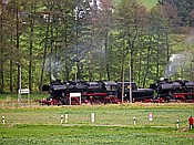 Foto SP_2017_10789: DR 52 8079-7 + DR 52 1360-8 / Oberrohn / 28.10.2017