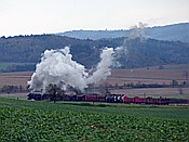 Foto SP_2017_10858: DR 52 8079-7 + DR 52 1360-8 / Oberrohn / 28.10.2017