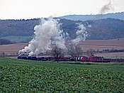 Foto SP_2017_10867: DR 52 8079-7 + DR 52 1360-8 / Oberrohn / 28.10.2017