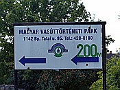 Foto SP_2018_08537: Eingangsschild / Budapest / 19.08.2018